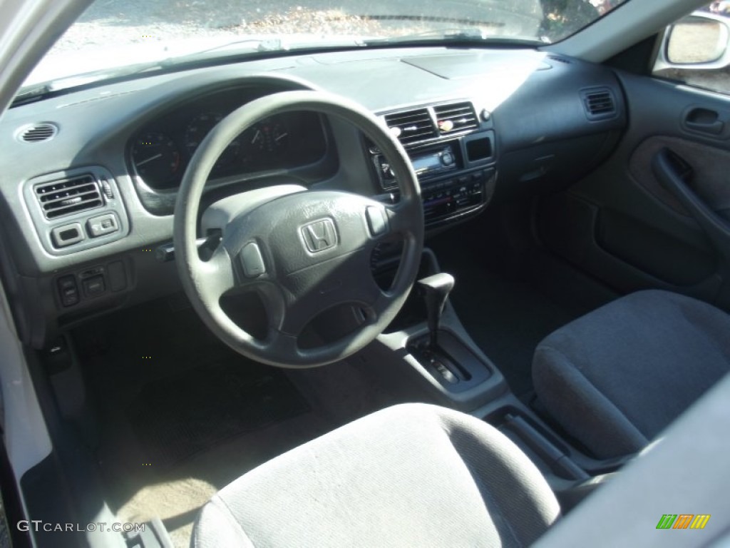 1997 Civic EX Sedan - Frost White / Gray photo #8