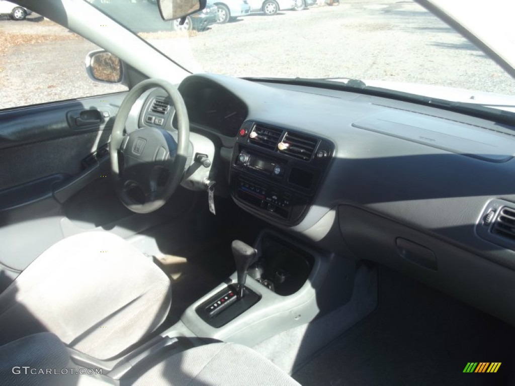 1997 Civic EX Sedan - Frost White / Gray photo #14