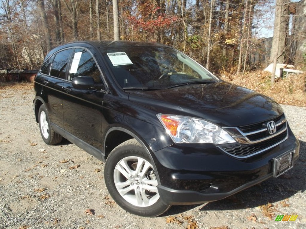 2010 CR-V EX-L AWD - Crystal Black Pearl / Black photo #2