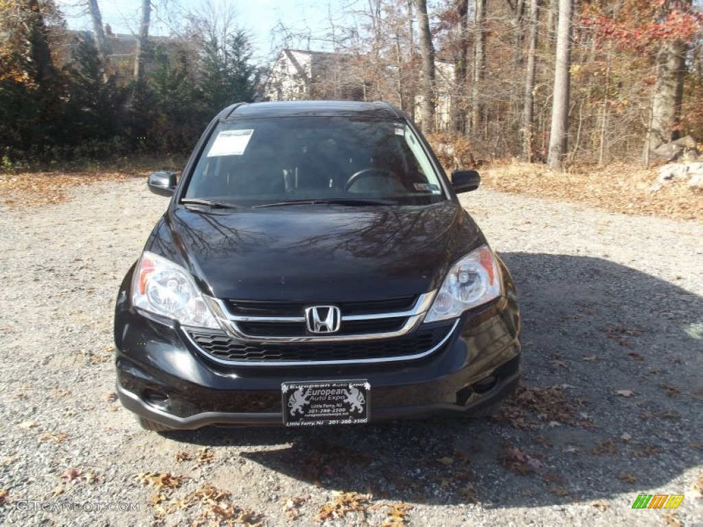 2010 CR-V EX-L AWD - Crystal Black Pearl / Black photo #7