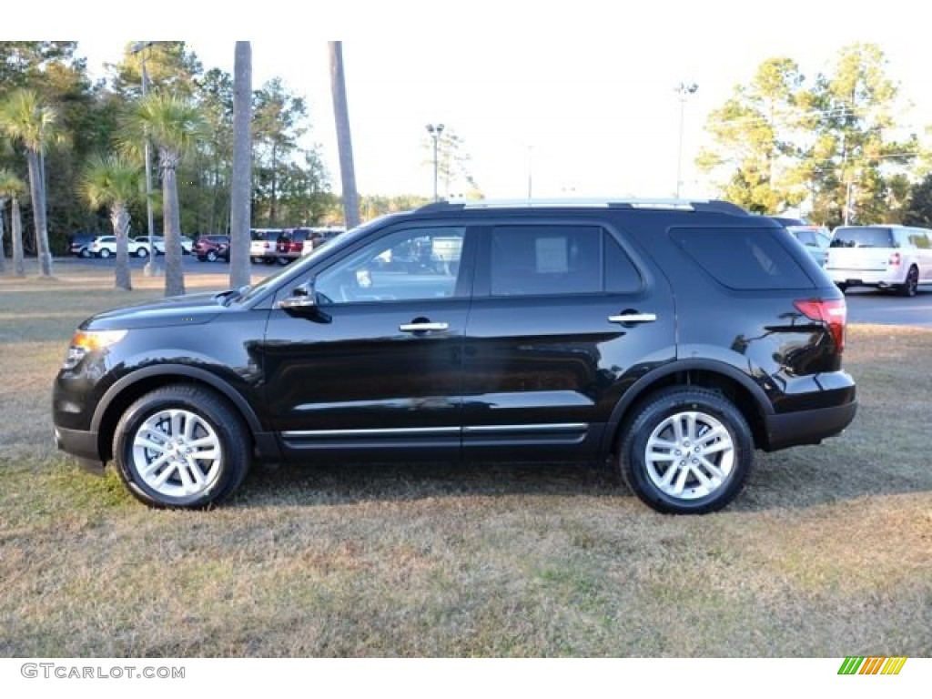 2014 Explorer XLT - Tuxedo Black / Charcoal Black photo #8