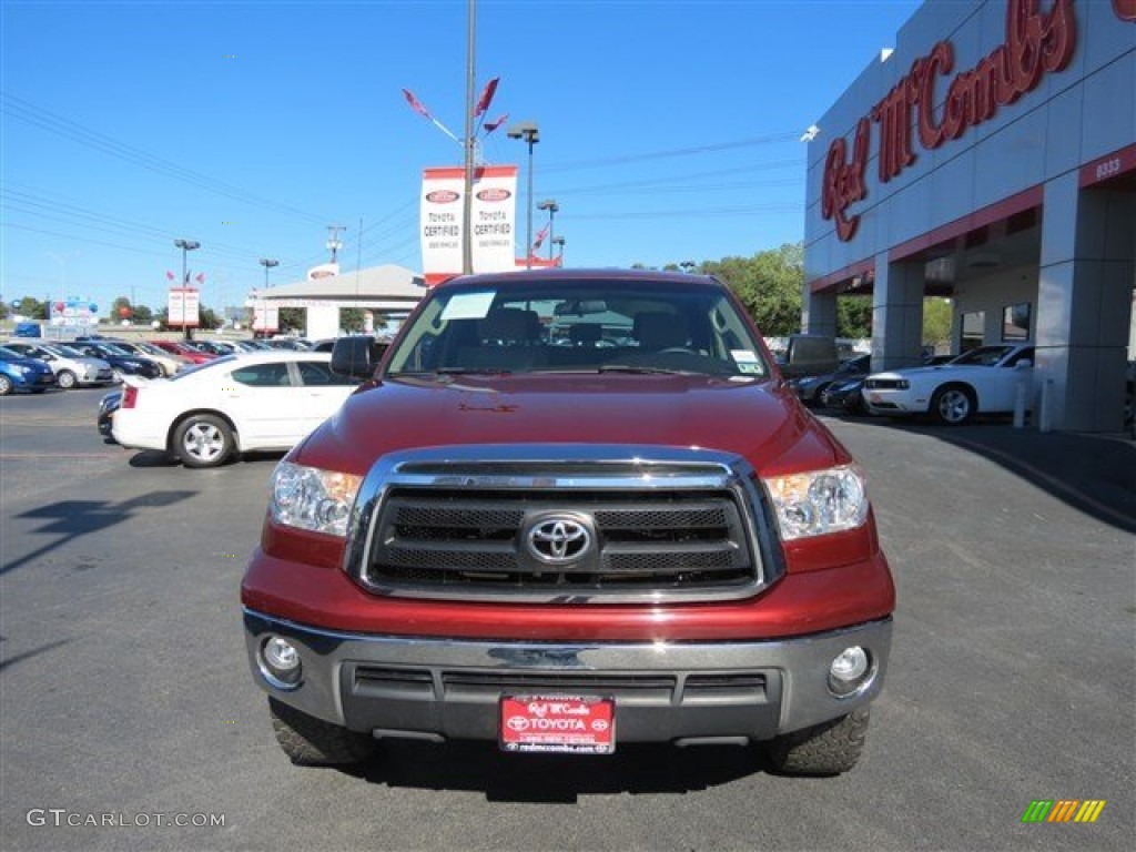 2010 Tundra Double Cab - Salsa Red Pearl / Sand Beige photo #2