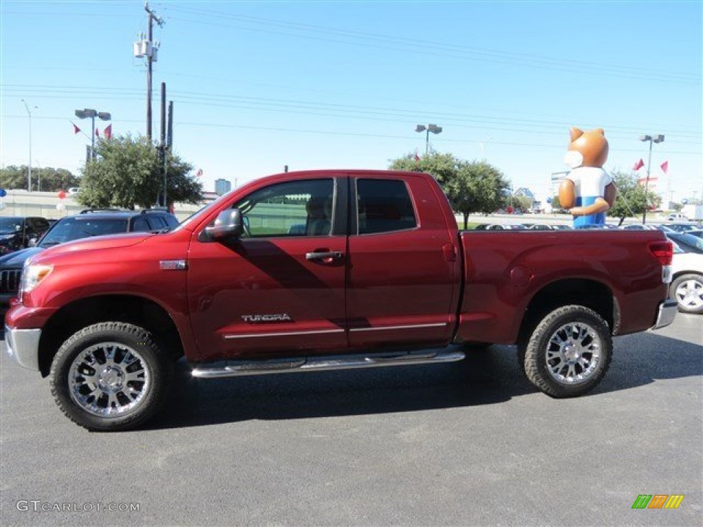2010 Tundra Double Cab - Salsa Red Pearl / Sand Beige photo #4