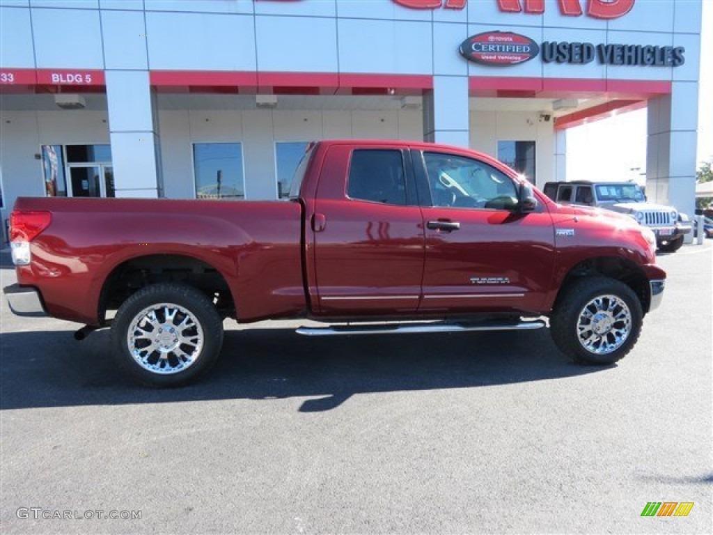 2010 Tundra Double Cab - Salsa Red Pearl / Sand Beige photo #8