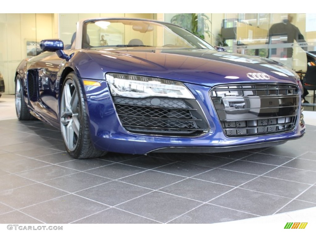 Sepang Blue Pearl Effect 2014 Audi R8 Spyder V10 Exterior Photo #87930222