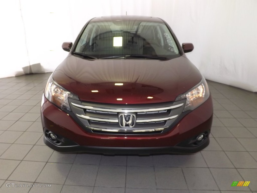 2014 CR-V EX - Basque Red Pearl II / Gray photo #2