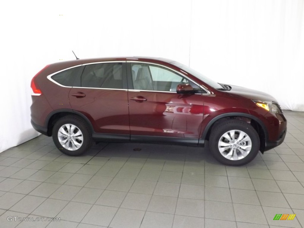 2014 CR-V EX - Basque Red Pearl II / Gray photo #5