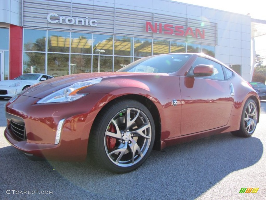 2014 370Z Sport Coupe - Magma Red / Black photo #1