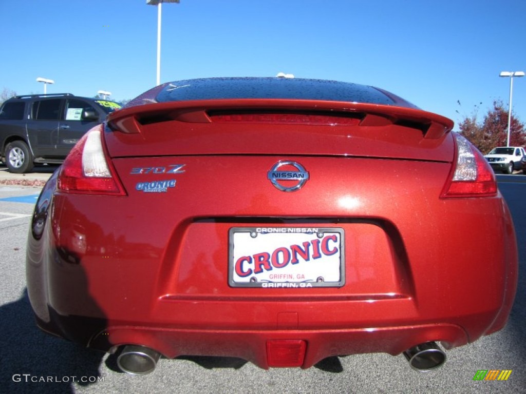 2014 370Z Sport Coupe - Magma Red / Black photo #4