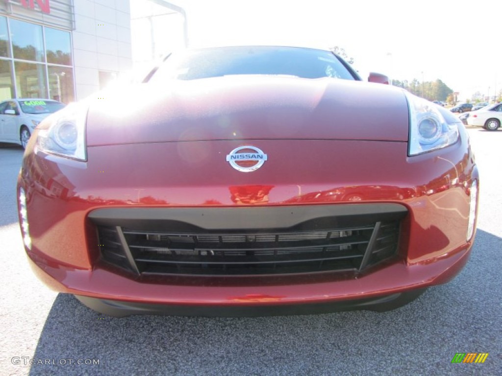 2014 370Z Sport Coupe - Magma Red / Black photo #8