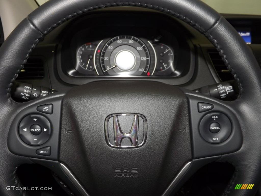 2014 CR-V EX-L - Alabaster Silver Metallic / Black photo #20