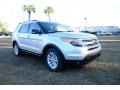 2014 Ingot Silver Ford Explorer XLT  photo #3