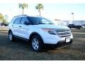 2014 Oxford White Ford Explorer FWD  photo #3