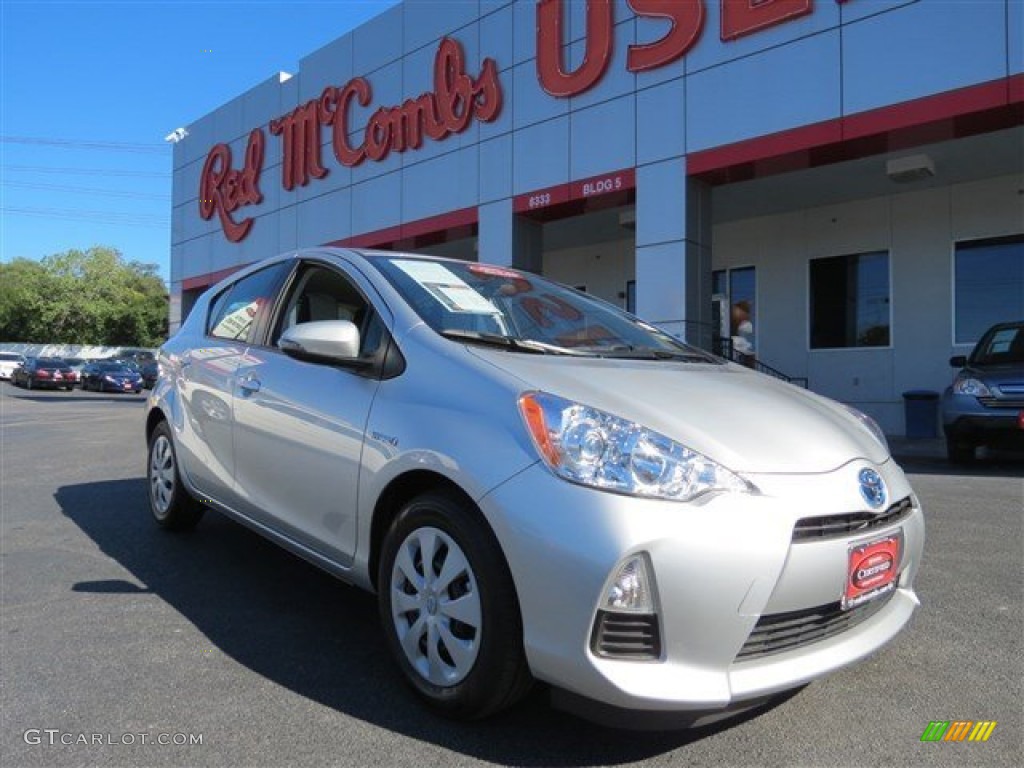 2013 Prius c Hybrid Two - Classic Silver Metallic / Light Blue Gray/Black photo #1