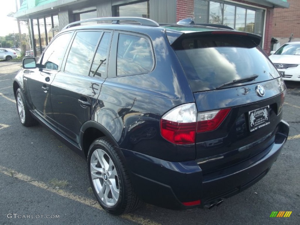 2007 X3 3.0si - Monaco Blue Metallic / Sand Beige photo #4