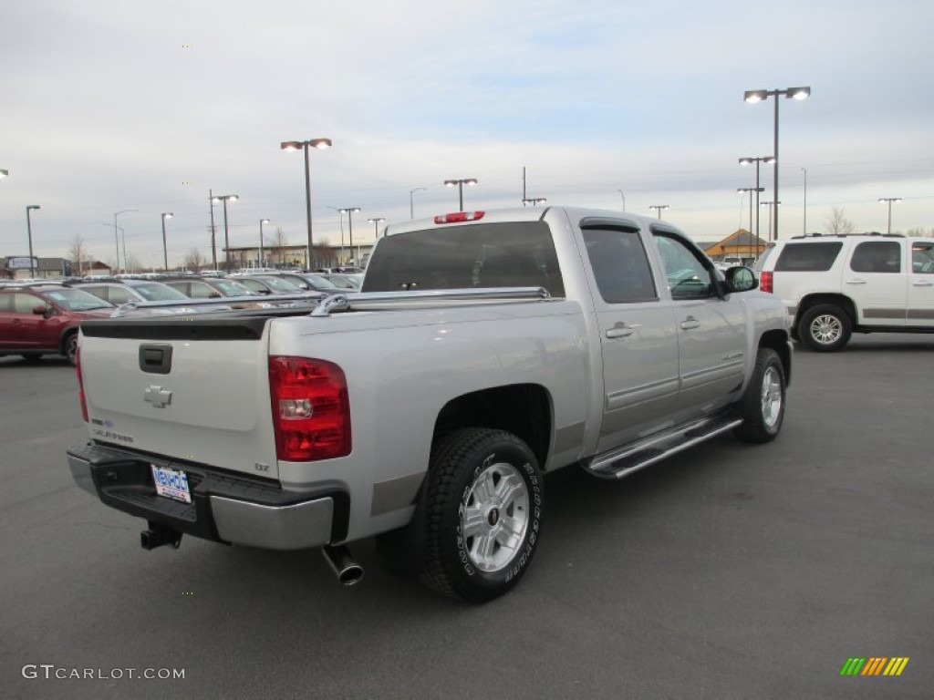 2011 Silverado 1500 LTZ Crew Cab 4x4 - Sheer Silver Metallic / Light Titanium/Dark Titanium photo #6