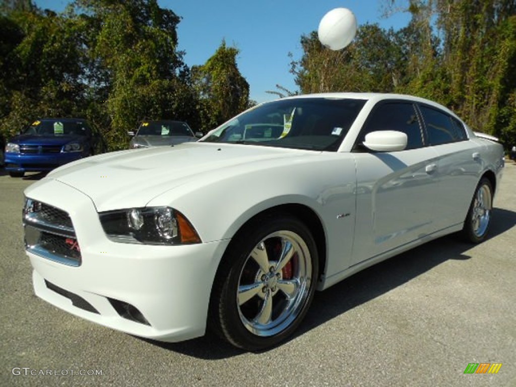 2012 Charger R/T Plus - Bright White / Black/Red photo #1