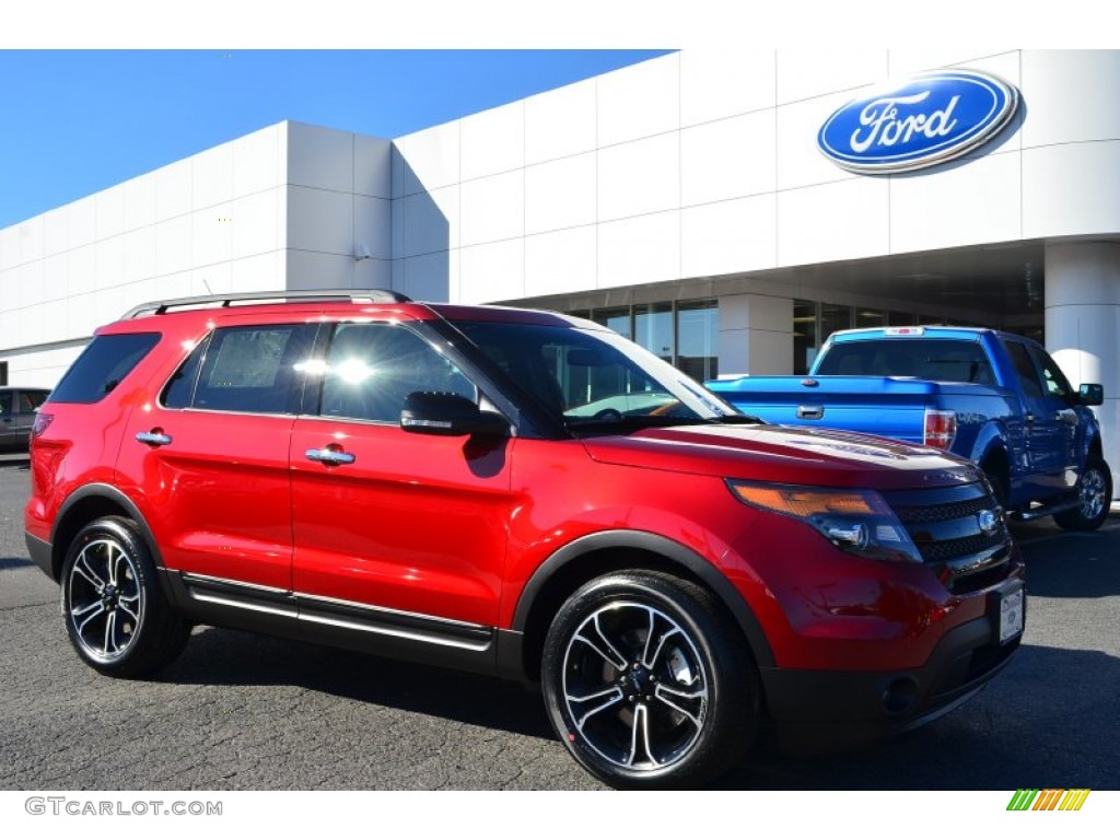 2014 Explorer Sport 4WD - Ruby Red / Sport Charcoal Black photo #1