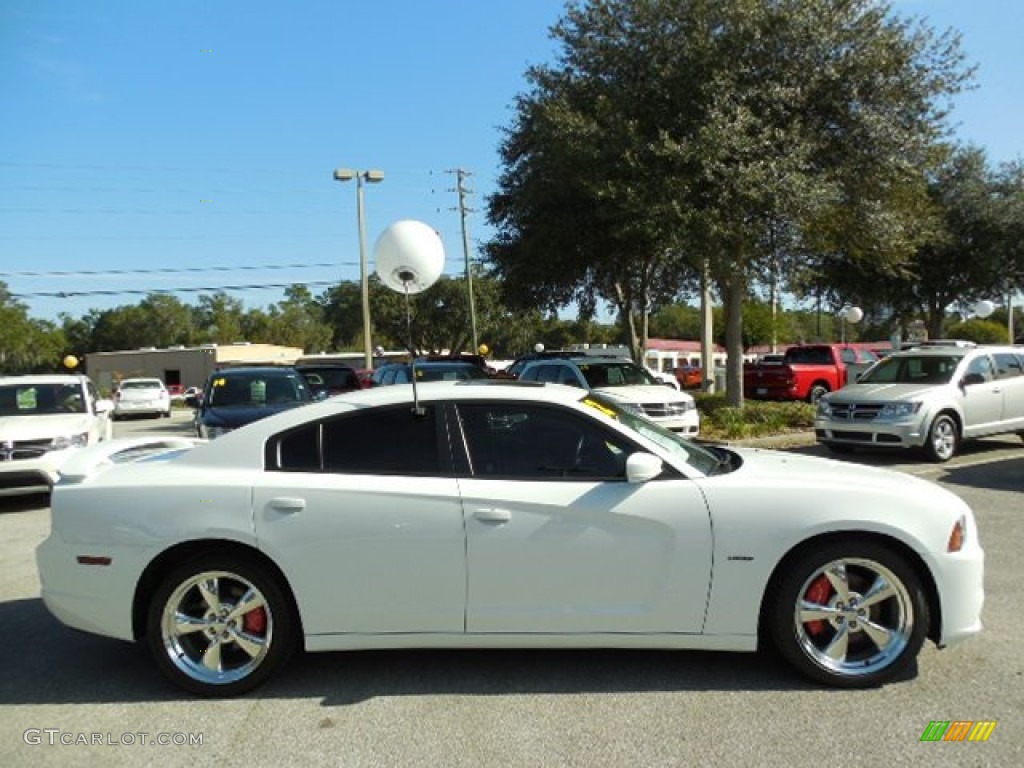 2012 Charger R/T Plus - Bright White / Black/Red photo #9