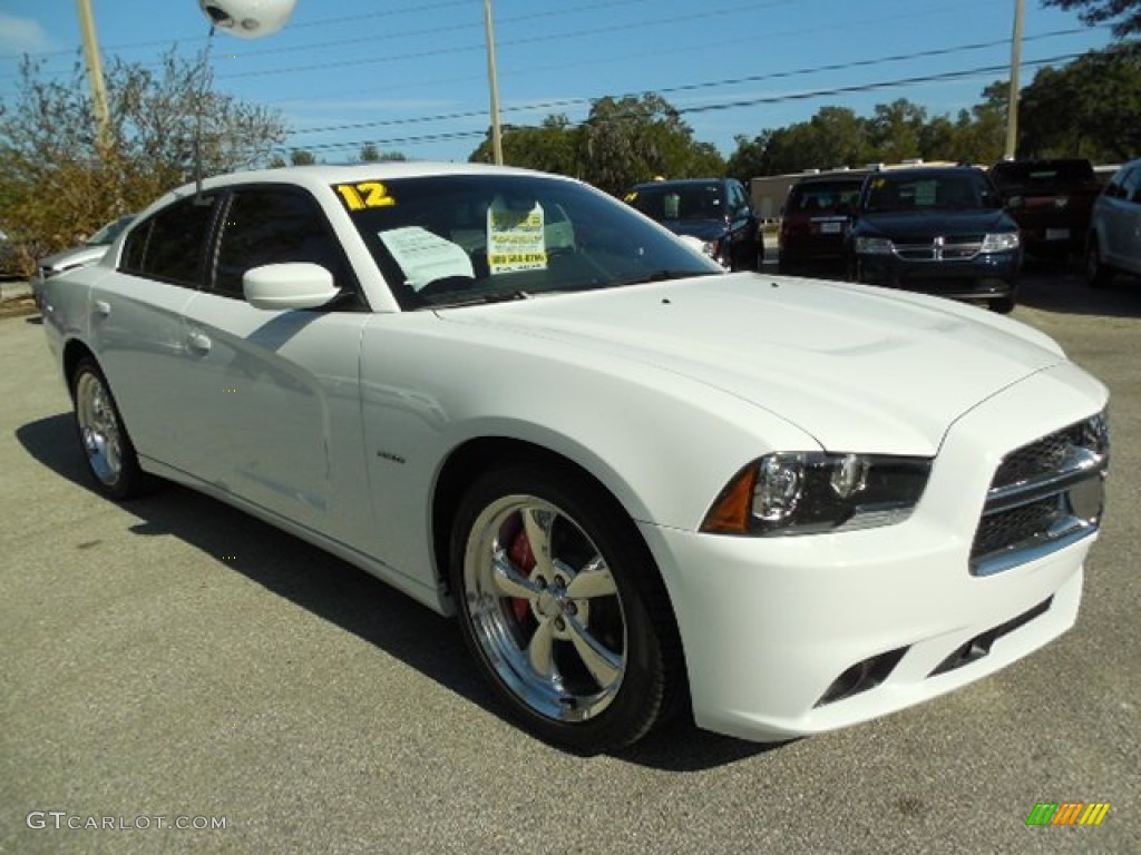2012 Charger R/T Plus - Bright White / Black/Red photo #10