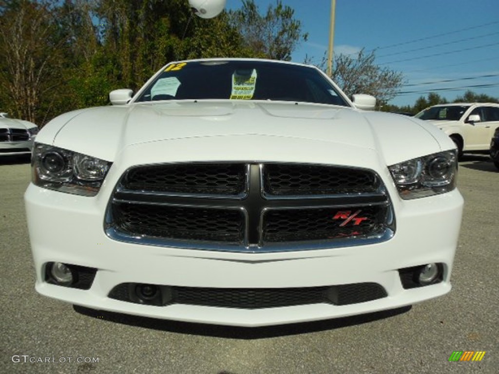 2012 Charger R/T Plus - Bright White / Black/Red photo #13