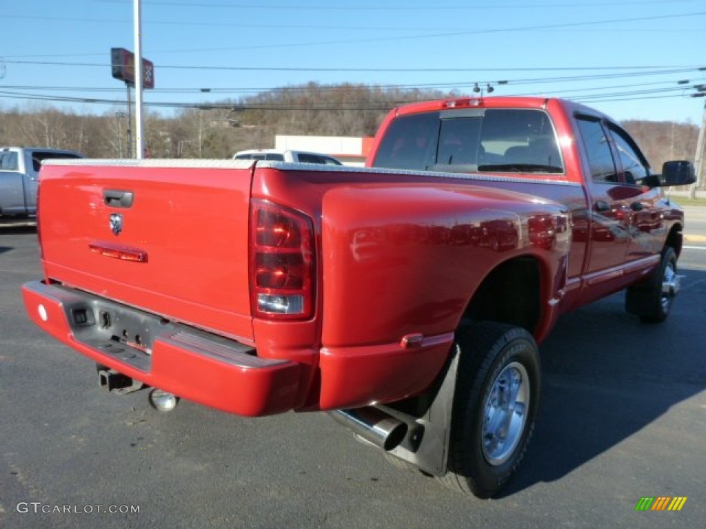 2005 Ram 3500 SLT Quad Cab 4x4 Dually - Flame Red / Dark Slate Gray photo #6