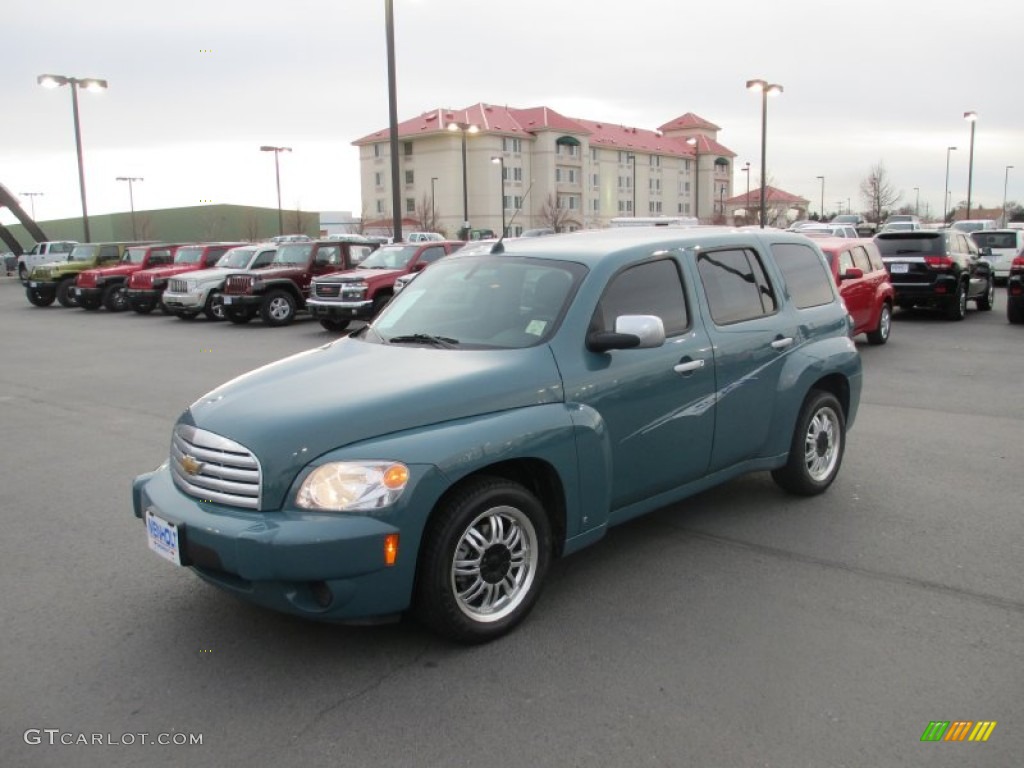 2007 HHR LT - Golden Teal Metallic / Ebony Black photo #2