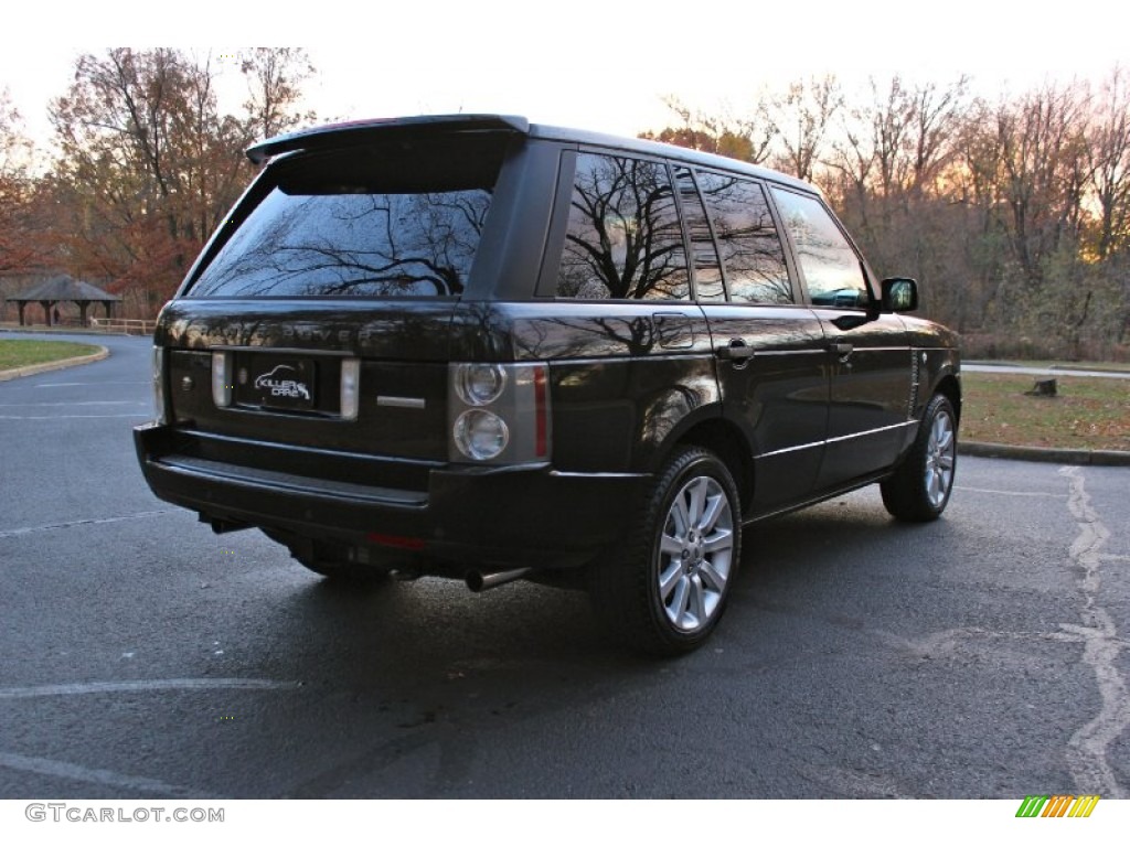 2007 Range Rover Supercharged - Java Black Pearl / Jet Black photo #9