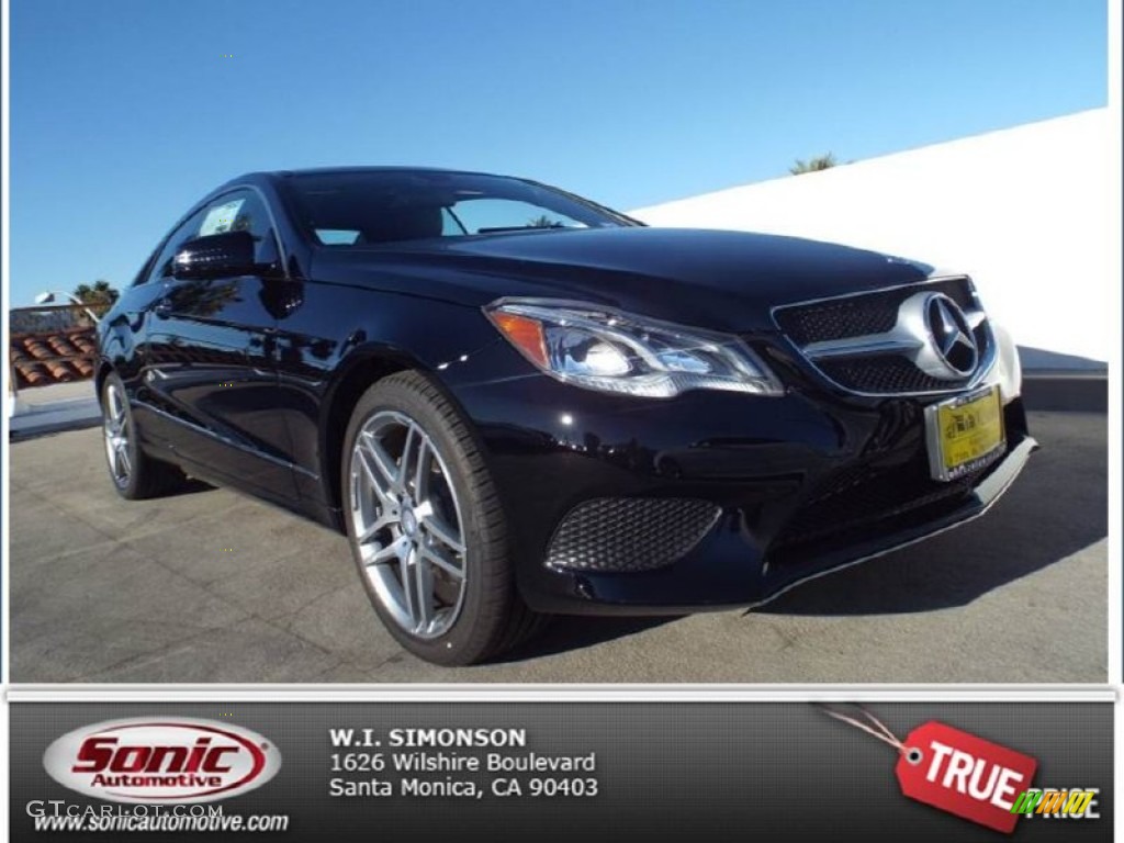 2014 E 350 Coupe - Black / Black photo #1