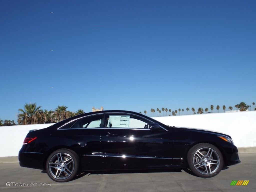 2014 E 350 Coupe - Black / Black photo #3