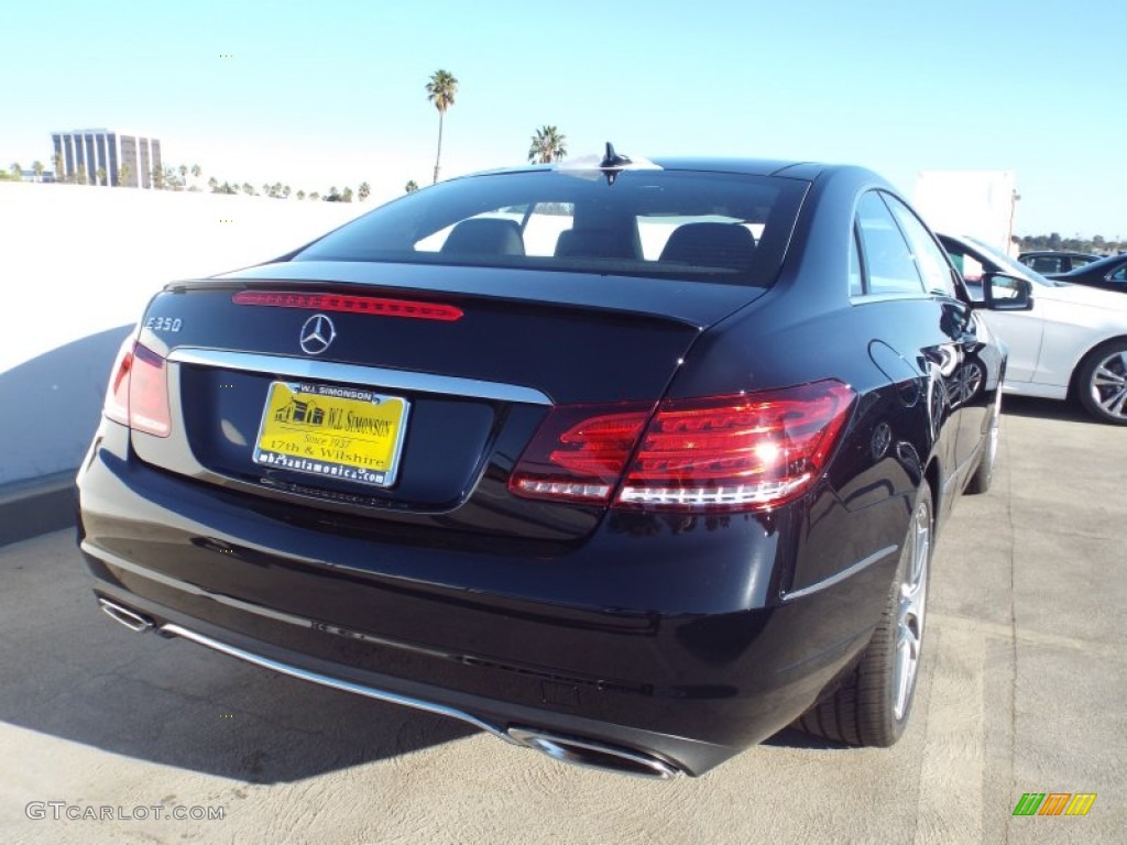 2014 E 350 Coupe - Black / Black photo #4
