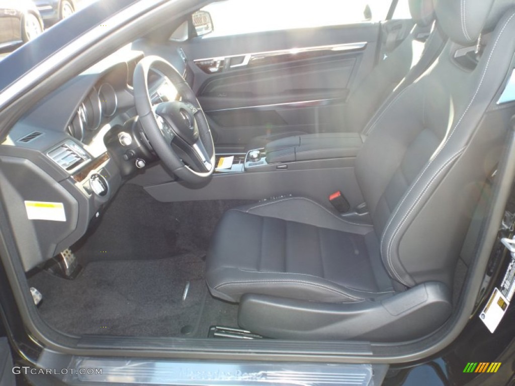 2014 E 350 Coupe - Black / Black photo #7