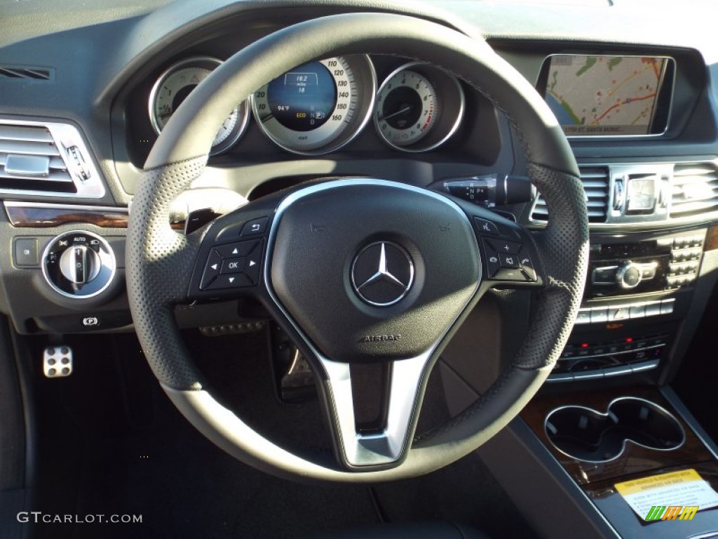 2014 E 350 Coupe - Black / Black photo #9