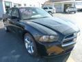 2012 Pitch Black Dodge Charger R/T Plus  photo #7