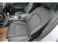 2014 Audi S6 Black Valcona Interior Front Seat Photo