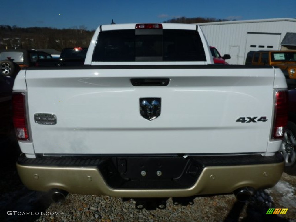 2014 1500 Laramie Longhorn Crew Cab 4x4 - Bright White / Longhorn Canyon Brown/Light Frost photo #3