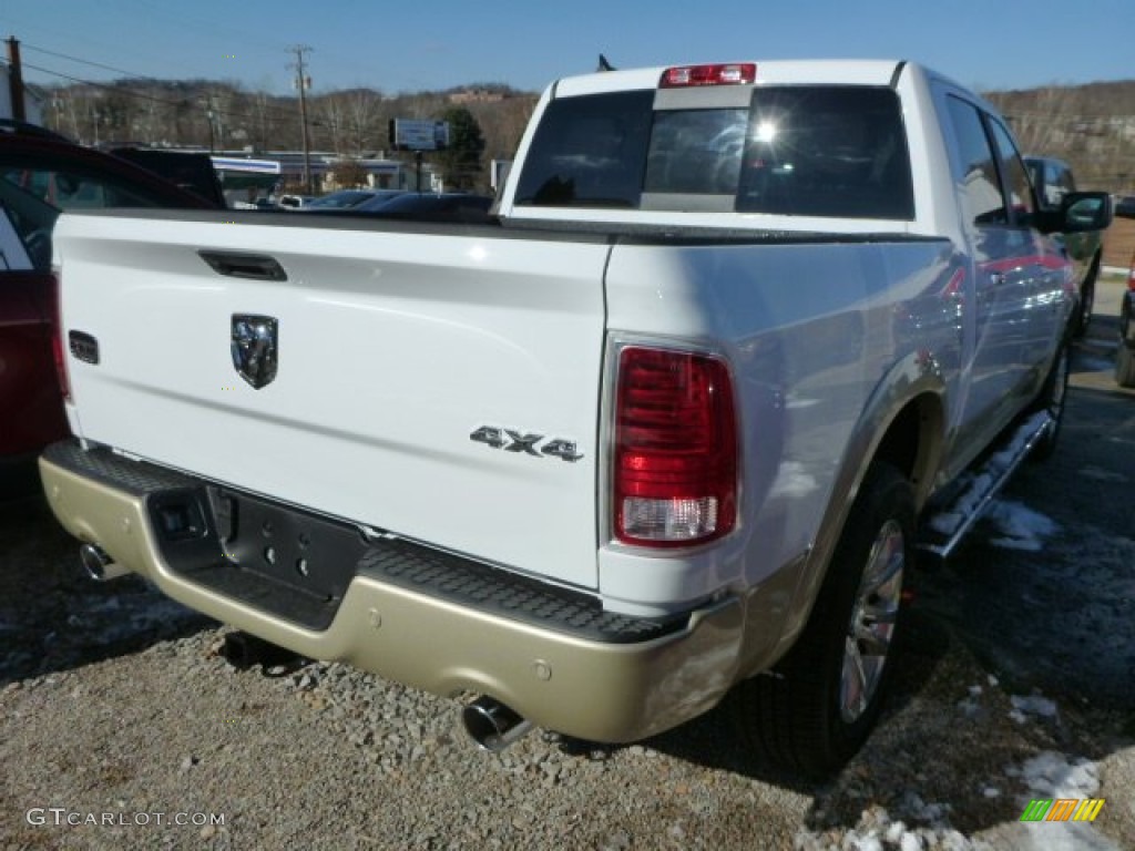 2014 1500 Laramie Longhorn Crew Cab 4x4 - Bright White / Longhorn Canyon Brown/Light Frost photo #5