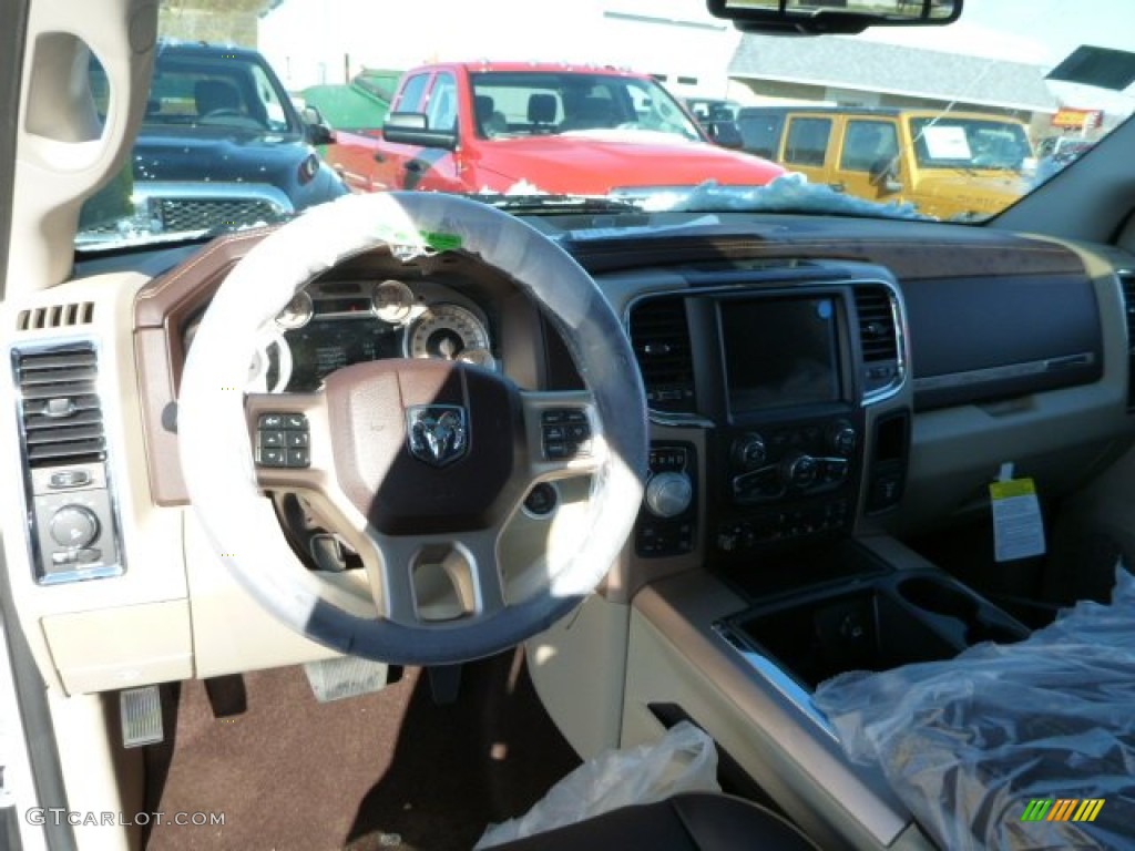 2014 1500 Laramie Longhorn Crew Cab 4x4 - Bright White / Longhorn Canyon Brown/Light Frost photo #13