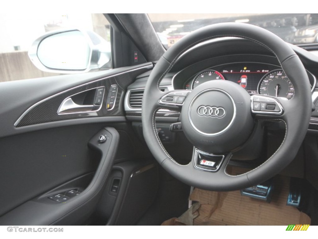 2014 S6 Prestige quattro Sedan - Ice Silver Metallic / Black Valcona photo #30