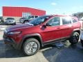 2014 Deep Cherry Red Crystal Pearl Jeep Cherokee Trailhawk 4x4  photo #2