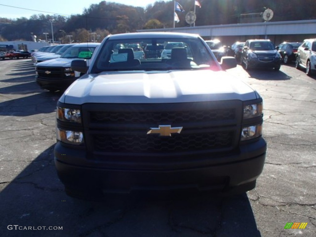 2014 Silverado 1500 WT Regular Cab - Silver Ice Metallic / Jet Black/Dark Ash photo #3