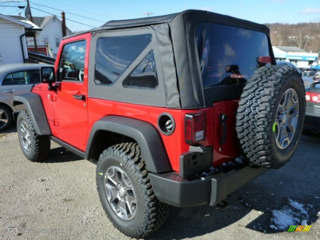 Flame Red 2014 Jeep Wrangler Rubicon 4x4 Exterior Photo #87944883
