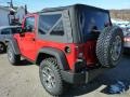 2014 Flame Red Jeep Wrangler Rubicon 4x4  photo #3