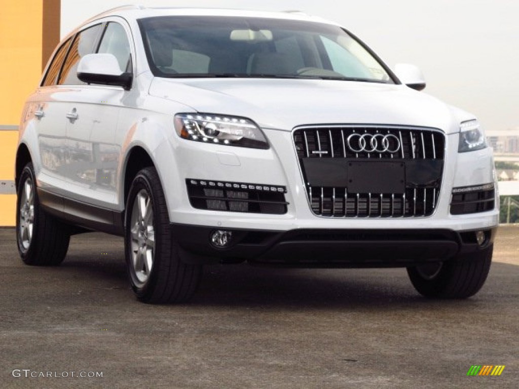 2014 Q7 3.0 TFSI quattro - Glacier White Metallic / Cardamom Beige photo #1