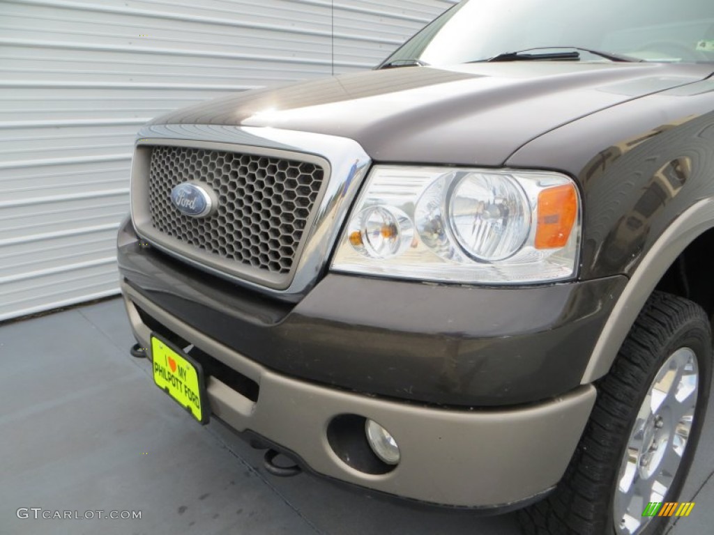 2006 F150 Lariat SuperCrew 4x4 - Dark Stone Metallic / Tan photo #11