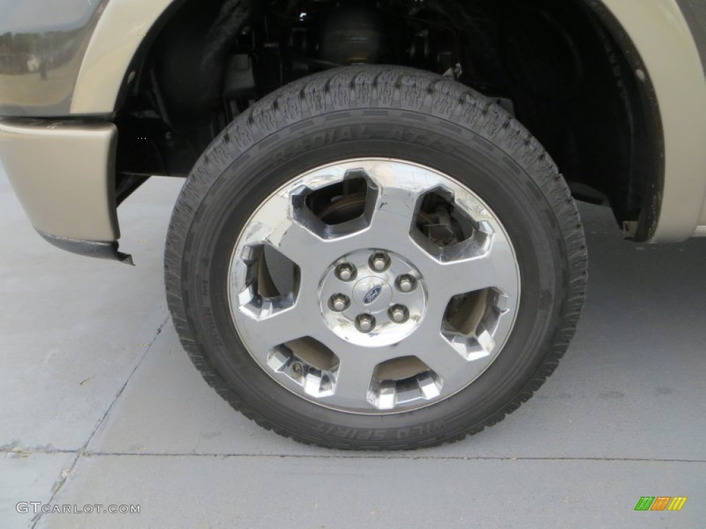 2006 F150 Lariat SuperCrew 4x4 - Dark Stone Metallic / Tan photo #12