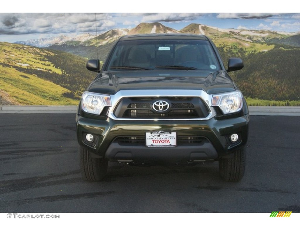 2014 Tacoma V6 Double Cab 4x4 - Spruce Green Mica / Graphite photo #2