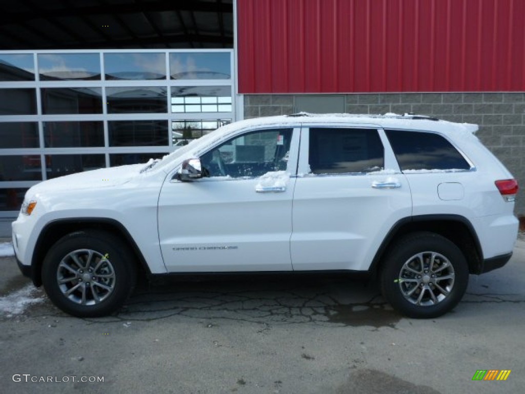 2014 Grand Cherokee Limited 4x4 - Bright White / New Zealand Black/Light Frost photo #2