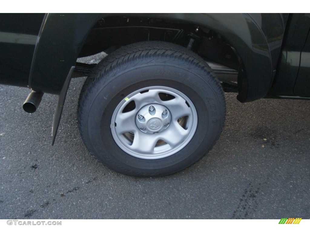 2014 Tacoma V6 Double Cab 4x4 - Spruce Green Mica / Graphite photo #9