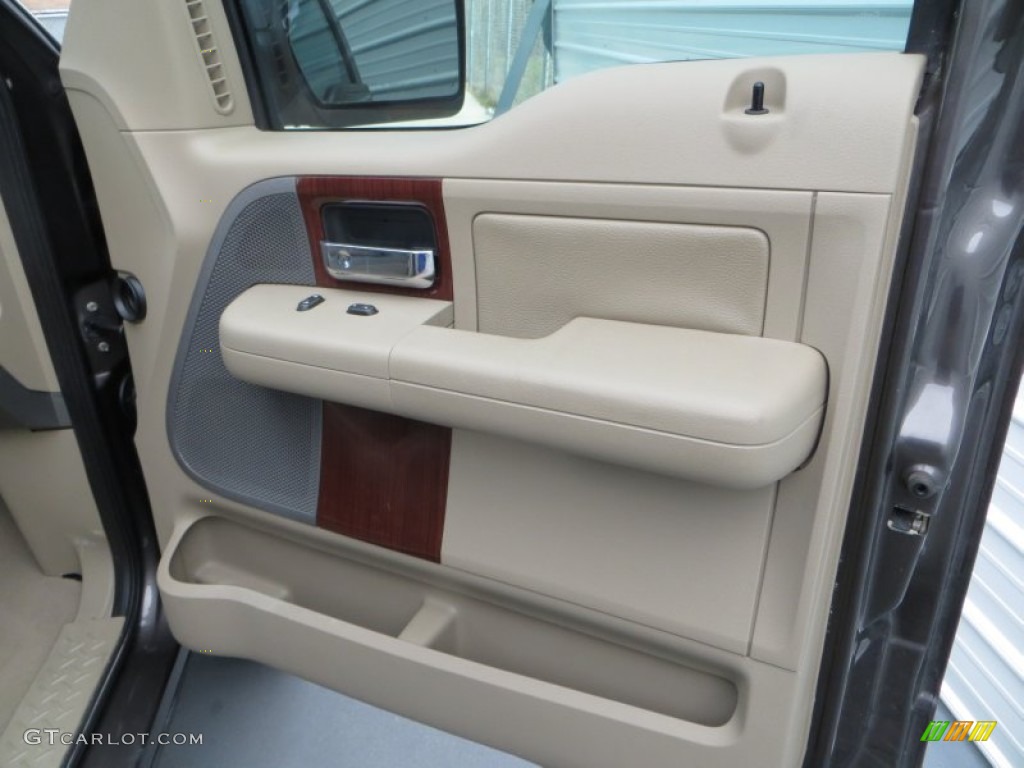 2006 F150 Lariat SuperCrew 4x4 - Dark Stone Metallic / Tan photo #23